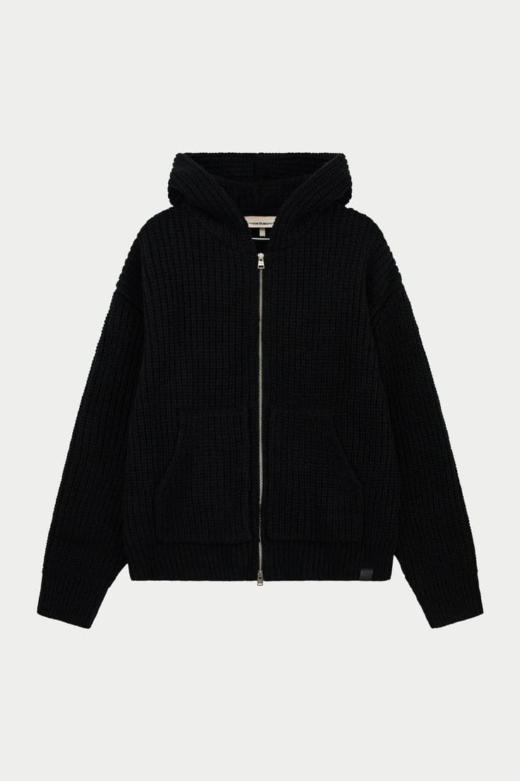 Lightweight Knit Hoodie