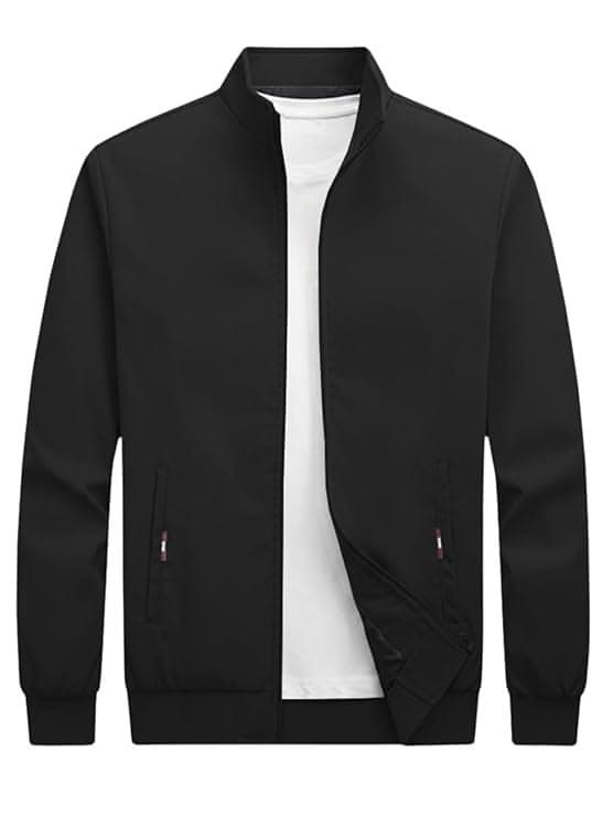 Casual Zip-Up Bomber Jacket